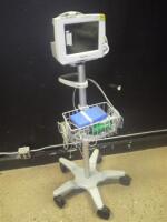 PHILIPS INTELLIVUE MP30 PATIENT MONITOR ON ROLLING STAND