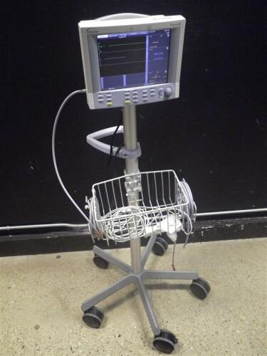 DATASCOPE PASSPORT 2 PATIENT MONITOR ON ROLLING STAND