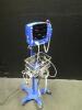 GE DINAMAP CARESCAPE V100 PATIENT MONITOR ON ROLLING STAND