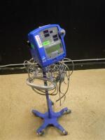 GE DINAMAP PRO 300V2 PATIENT MONITOR ON ROLLING STAND