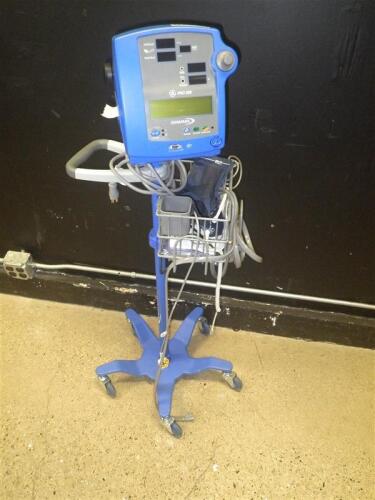 GE DINAMAP PRO 300 PATIENT MONITOR ON ROLLING STAND