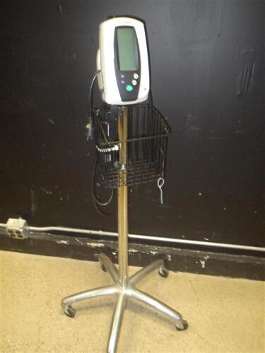 WELCH ALLYN SPOT VITAL SIGN MONITOR ON ROLLING STAND