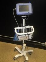 MIDMARK IQVITALS SPOT VITAL SIGN MONITOR ON ROLLING STAND