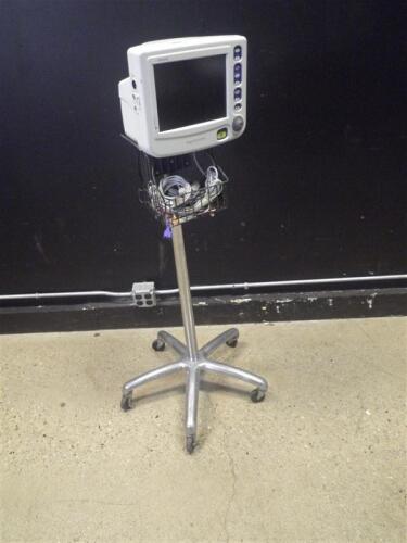 CRITICARE NGENUITY PATIENT MONITOR ON ROLLING STAND