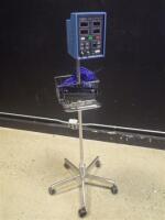 CRITIKON DINAMAP 8100 SPOT VITAL SIGN MONITOR ON ROLLING STAND