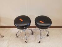 PEDIGO LOT OF 2 ROLLING EXAM STOOLS