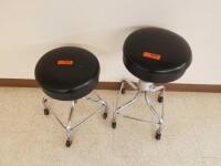 PEDIGO LOT OF 2 ROLLING EXAM STOOLS