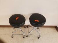 PEDIGO LOT OF 2 ROLLING EXAM STOOLS