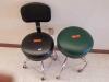 PEDIGO LOT OF 2 ROLLING EXAM STOOLS