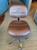 ROLLING LEATHER DENTAL CHAIR