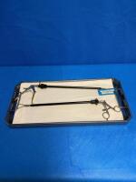 SET OF 2 LAPAROSCOPIC 10MM RIGHT ANGLE AND BABCOCK GRASPER