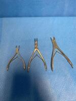 PADGETT / KLS MARTIN SET OF 3 SMALL BONE RONGEURS