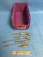 MEDTRONIC MIDAS REX 6 DRILL TIPS AND WRENCH