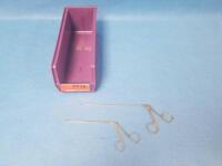 LOT OF 2 RHOTON MICROLARYNGEAL FORCEPS