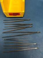 LOT OF 6, 7 AND 8" FORCEPS