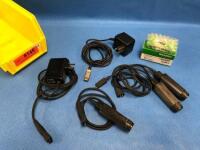 LOT OF POWER SUPPLIES AND LIGHT BULBS FOR SIGMOIDOSCOPES