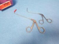 LOT OF 2 STORZ AND R. WOLF 90 UP SINUS FORCEPS