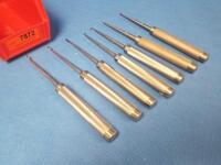 LOT OF 7 STRAIGHT AND ANGLED BONE CURETTES