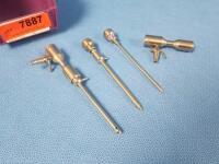 LOT OF 2 DYONICS ARTHROSCOPIC CANNULAS WITH IRRRIGATION ADAPTORS