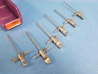 SMITH AND NEPHEW/ DYONICS DUAL VALVE ROTATING ARTHROSCOPIC CANNULAS WITH OBTURATORS