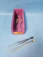 LOT OF 5 BAYONETTE BIPOLAR FORCEPS