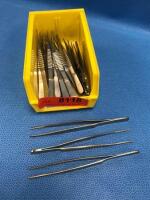 LOT OF 6" HEAVY DEBAKEY FORCEPS