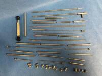 LOT OF ASSORTED RADIONICS RODS, CLAMPS AND ADAPTORS