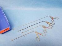 LOT OF STORZ ENT GRASPING AND BIOPSY FORCEPS