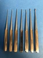 LOT OF ORTHOPAEDIC STRAIGHT BONE CURETTES