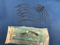 LOT OF 5 FRENCH SHORT AND LONG SUCTION