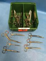 LOT OF ANGLED ENT SCISSORS