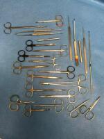 LOT OF MITRAL SPEARS AND FINE SCISSORS