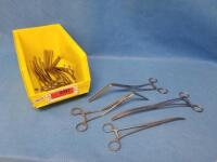 LOT OF SIDEWINDER AORTA AND DEBAKEY CLAMPS