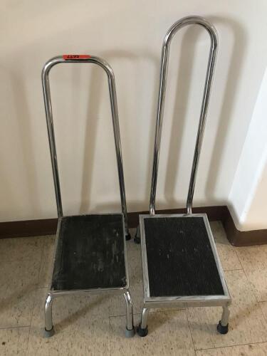 LOT OF 2 STEP STOOLS WITH HANDLES