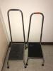 LOT OF 2 STEP STOOLS WITH HANDLES