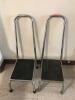 LOT OF 2 STEP STOOLS WITH HANDLES