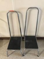 LOT OF 2 STEP STOOLS WITH HANDLES