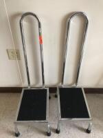 LOT OF 2 STEP STOOLS WITH HANDLES