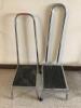 LOT OF 2 STEP STOOLS WITH HANDLES