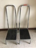 LOT OF 2 STEP STOOLS WITH HANDLES