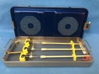 ACMI GOLD CYSTOSCOPE SET WITH 12, 30 AND 70 DEGREE SCOPES