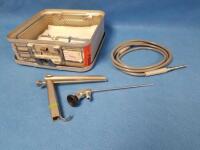 STORZ 8590CV LARYNGOSCOPE WITH 8575 AV SCOPE WITH LIGHT CORD