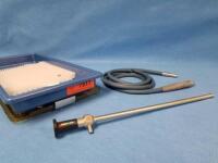 CIRCON ACMI LAP-10-0W 10MM, 0 DEGREE LAPAROSCOPE WITH G93 FIBEROPTIC LIGHT CABLE