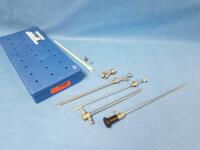 ACMI CYSTO LASER TRAY WITH ACMI M3-30 CYSTOSCOPE