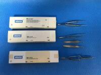 STORZ LOT OF SUTURING FORCEP, FORCEP SLEEVE AND TISSUE FORCEPS