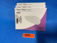 BARD 3DMAX MESH 0115310 KNITTED POLYPROPYLENE PRE-FORMED MESH QTY 3 02/22 LOCATION: 1N