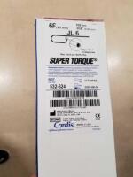 CORDIS SUPER TORQUE 532-624, 532-623 ANGIOGRAPHIC CATHETERS QTY 1, 1 09/20, 06/21 LOCATION: 1N