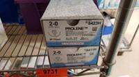 LOT OF ETHICON PROLENE SUTURES IN DATE LOCATION: 1N