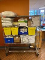 CART AND CONTENTS TO INCLUDE: SUCTION TUBING AND LARGE VOLUME NEBULIZERS LOCATION: 2 CAF.