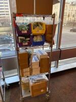 CART AND CONTENTS TO INCLUDE: INFANT HEEL WARMERS, FOOT PRINTERS, AND EAR SYRINGES LOCATION: 2 CAF.